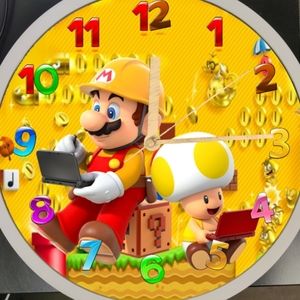 Mario n Mushroom clock